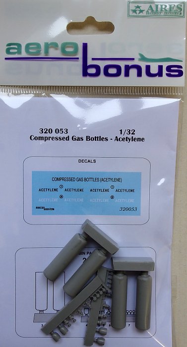 1/32 Compressed gas bottles - acetylene