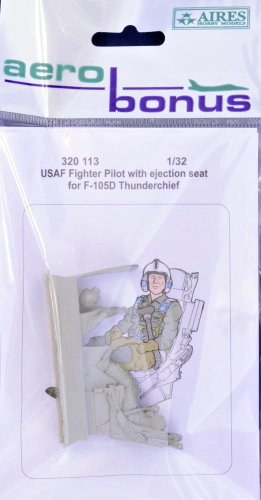 1/32 USAF Pilot for F-105 with eject.seat (TRUMP)