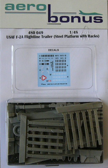 1/48 USAF F-2A flightline trailer (steel platform)