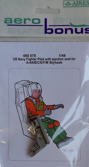 1/48 US Navy fighter pilot w/ ej.seat A-4A/B/C/E/F