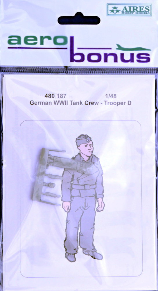 1/48 German WWII Tank crew - Trooper D