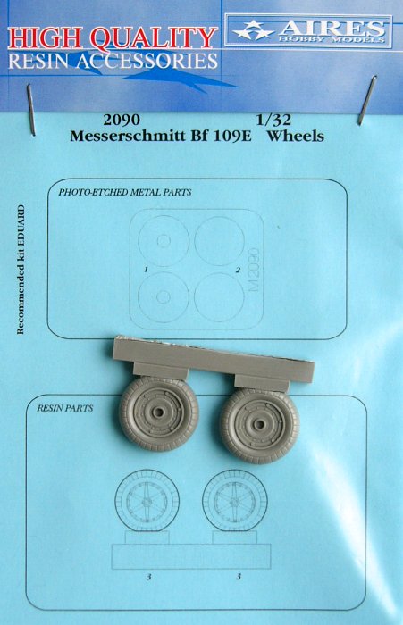 1/32 Bf 109E wheels (EDU)