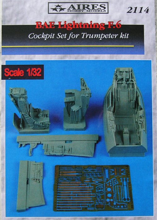 1/32 BAE Lightning F.6 cockpit set  (TRUMP)