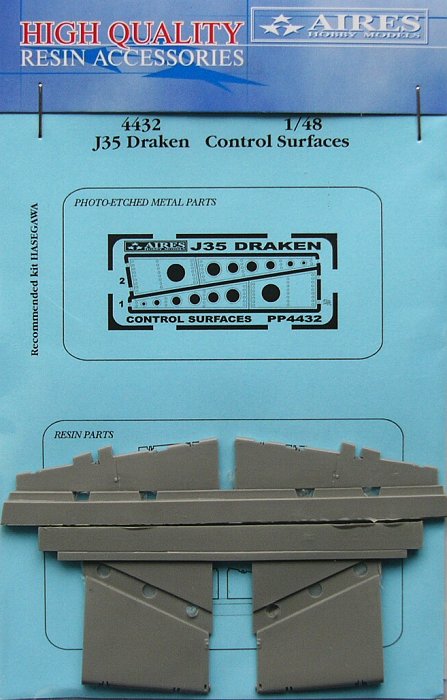 1/48 J35 Draken control surfaces  (HAS)