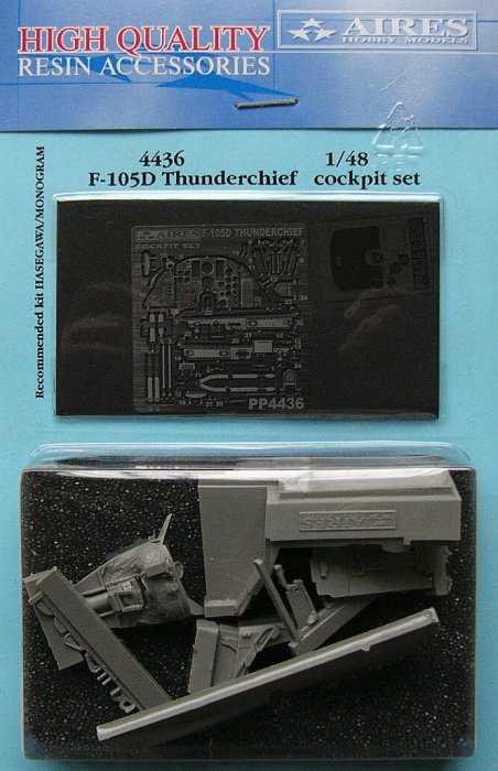 1/48 F-105D Thunderchief cockpit set (HAS/MON)