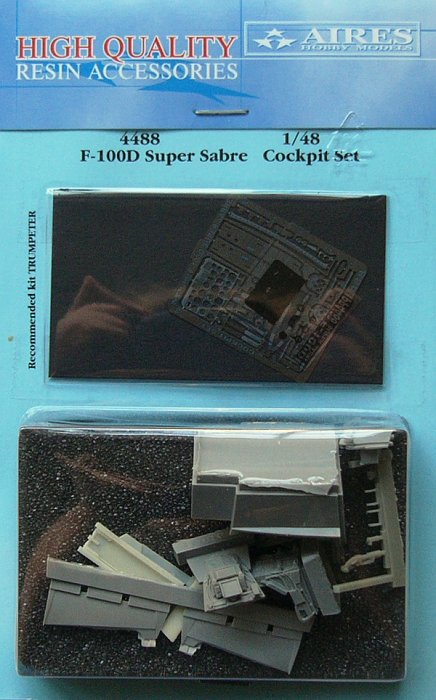 1/48 F-100D Super Sabre cockpit set  (TRUMP]