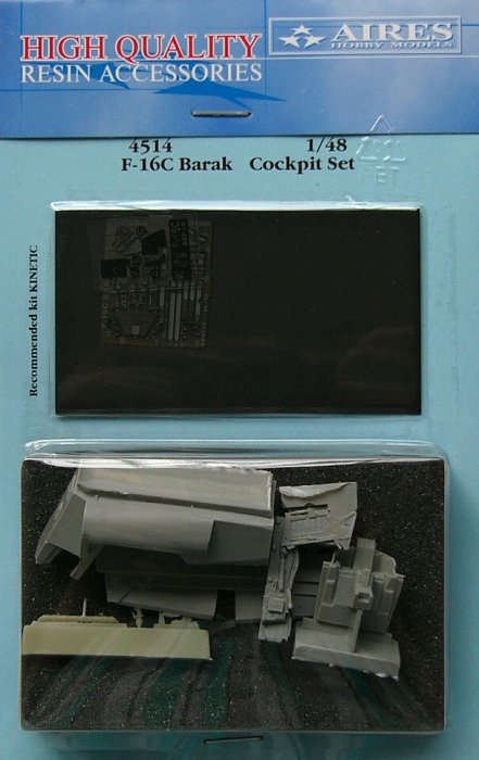 1/48 F-16C Barak block 40 cockpit set  (KIN)