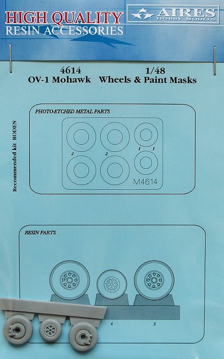 1/48 OV-1 Mohawk wheels & paint masks (RDN)