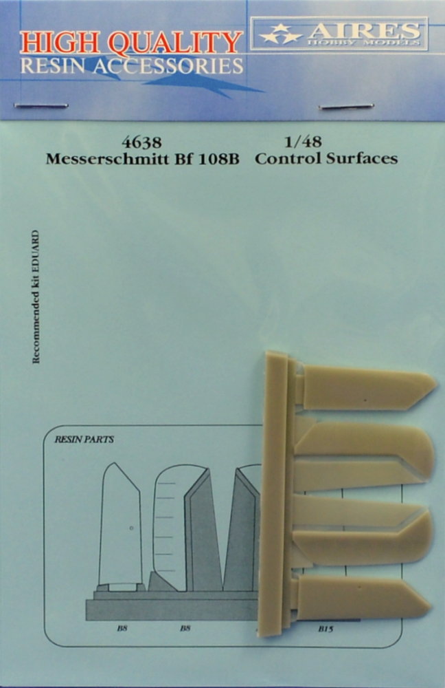 1/48 Bf 108B control surfaces  (EDU)