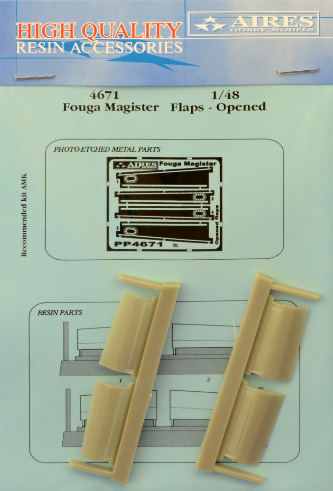 1/48 Fouga Magister Flaps - opened (AMK)