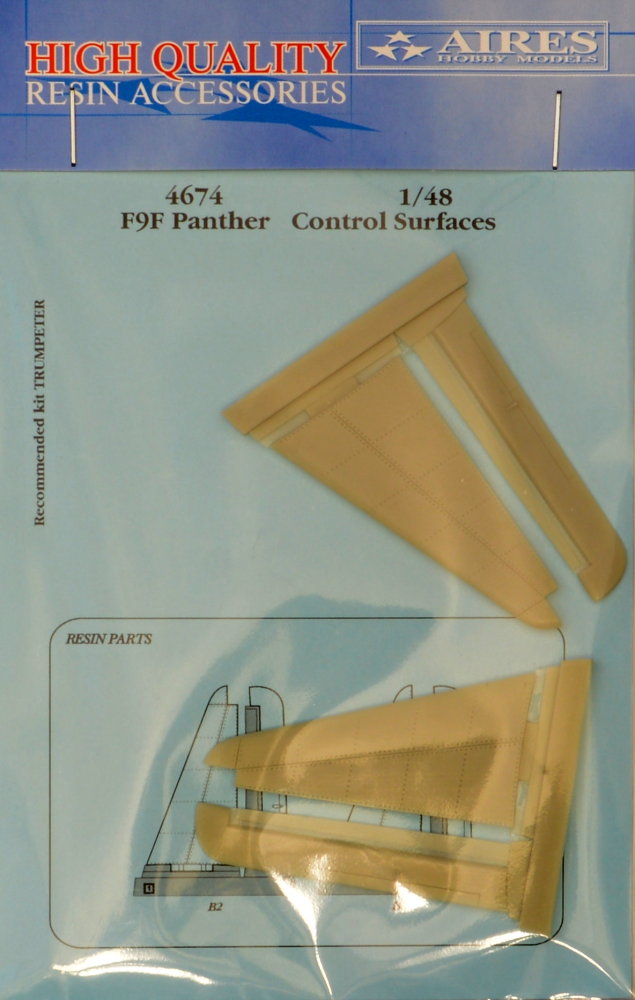 1/48 F9F Panther control surfaces (TRUMP)