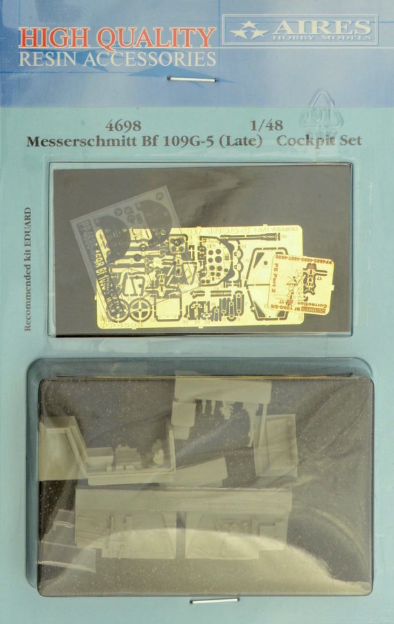 1/48 Bf 109G-5 late cockpit set (EDU)