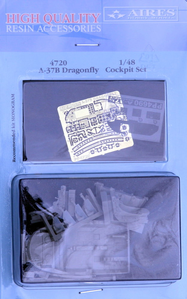 1/48 A-37B Dragonfly cockpit set (MONO)