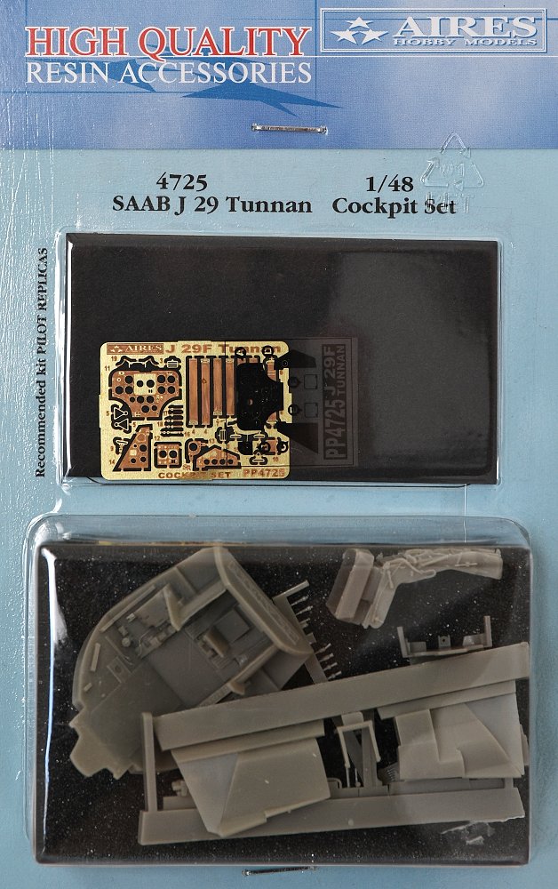 1/48 SAAB J-29 Tunnan cockpit set (PIL.REPL.)