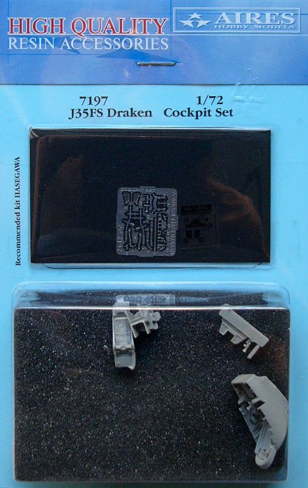 1/72 J35FS Draken cockpit set (HAS)