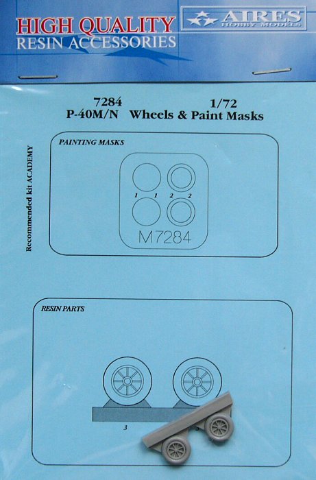 1/72 P-40M/N wheel & paint masks (ACAD)