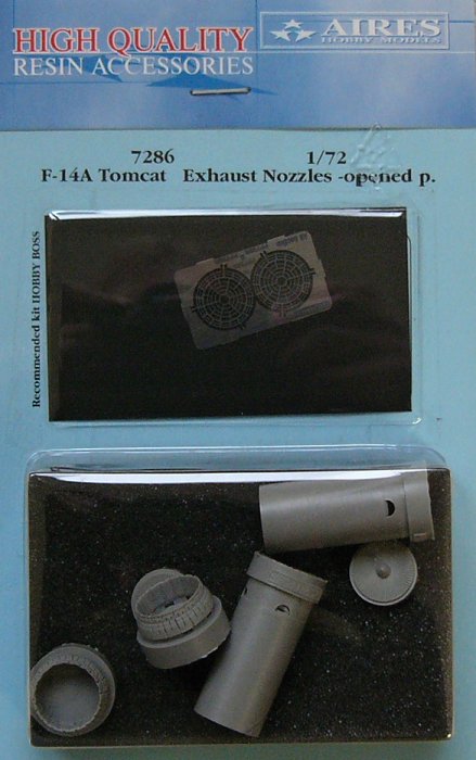 1/72 F-14A Tomcat exh.nozzles - opened (HOBBYB)