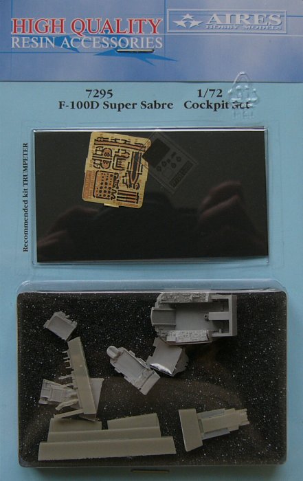 1/72 F-100D Super Sabre cockpit set (TRUMP)