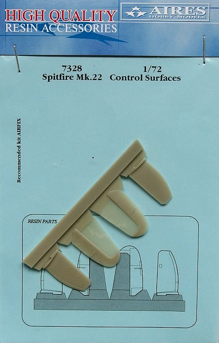 1/72 Spitfire Mk.22 control surfaces (AIRF)