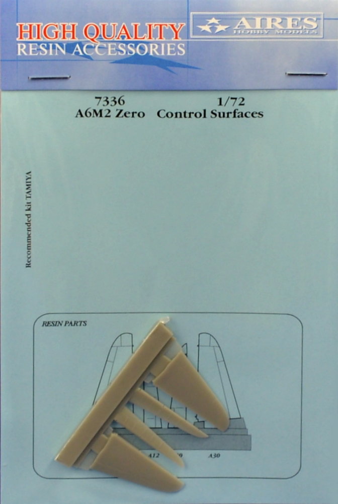 1/72 A6M2 Zero control surfaces (TAM)