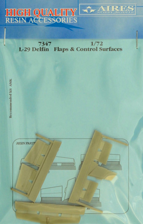 1/72 L-29 Delfin control surfaces (AMK)