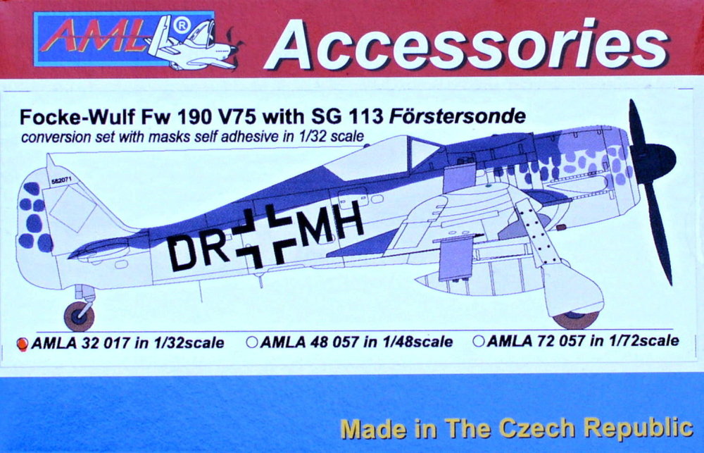 1/32 Fw 190 V75 w/ SG 113 Förstersonde - Conv.set