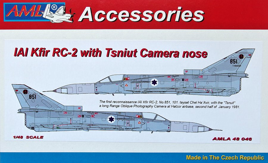 1/48 IAI Kfir RC-2 with Tsniut Camera nose