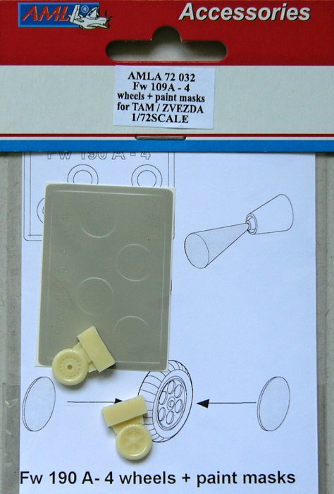 1/72 Fw 190 A-4 wheels & paint masks (ZVE)