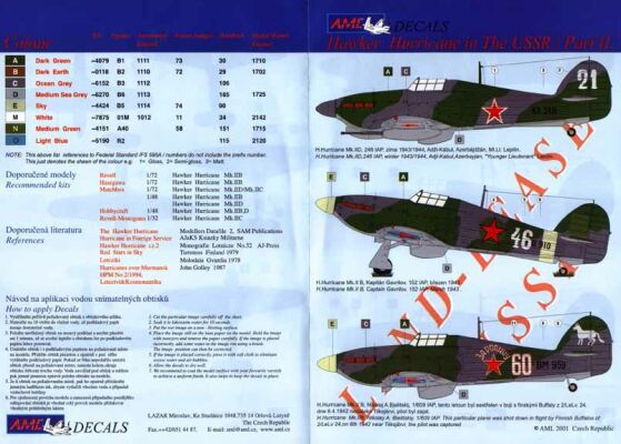 1/48 Decals H.Hurr. Mk.II,II