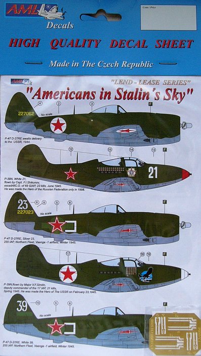 1/48 Decals  Americans in Stalin's Sky (w/ PE) II.