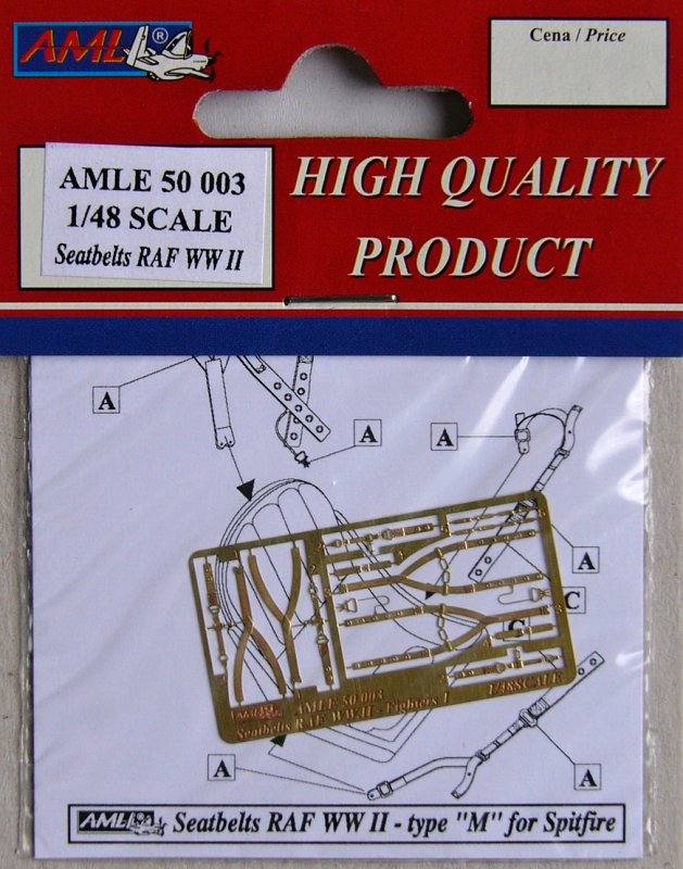 1/48 Seatbelts RAF WWII type M for Spitfire