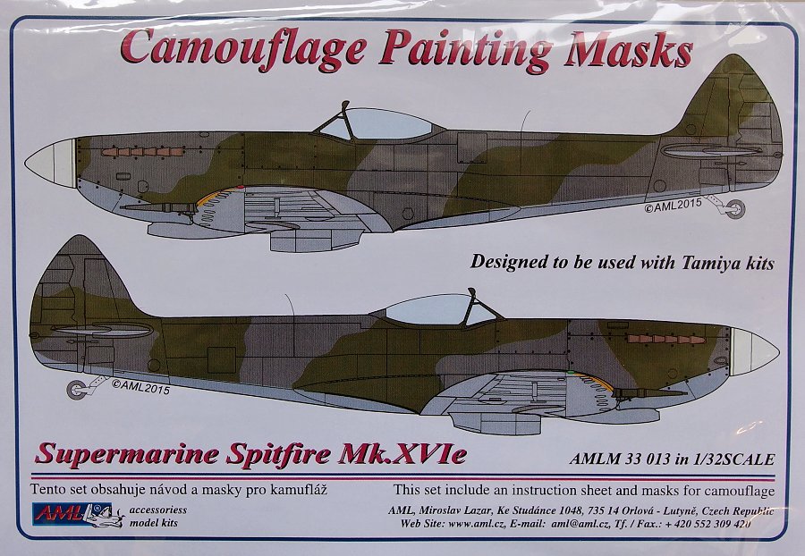 1/32 Camouflage masks S.Spitfire Mk.XVIe (TAM)