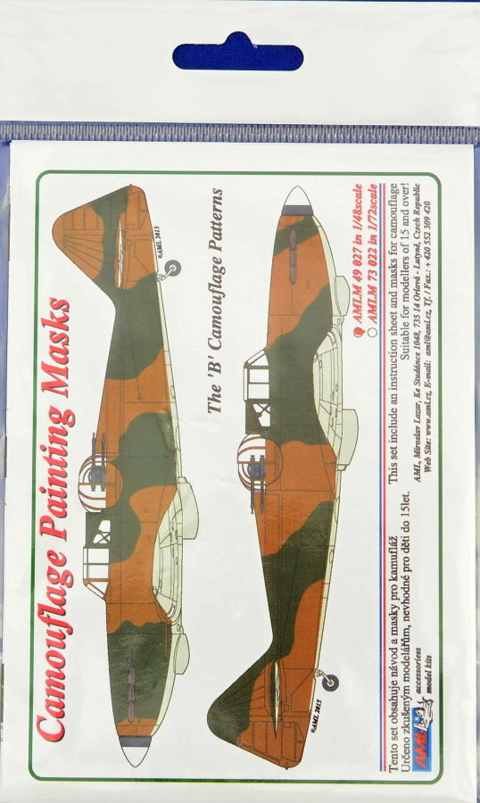 1/48 Camouflage masks Defiant Mk.I 'B'