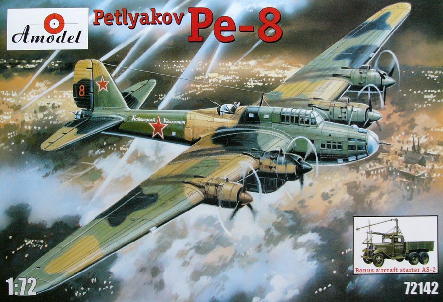 1/72 Petlyakov Pe-8  (incl. aircraft starter AS-2)