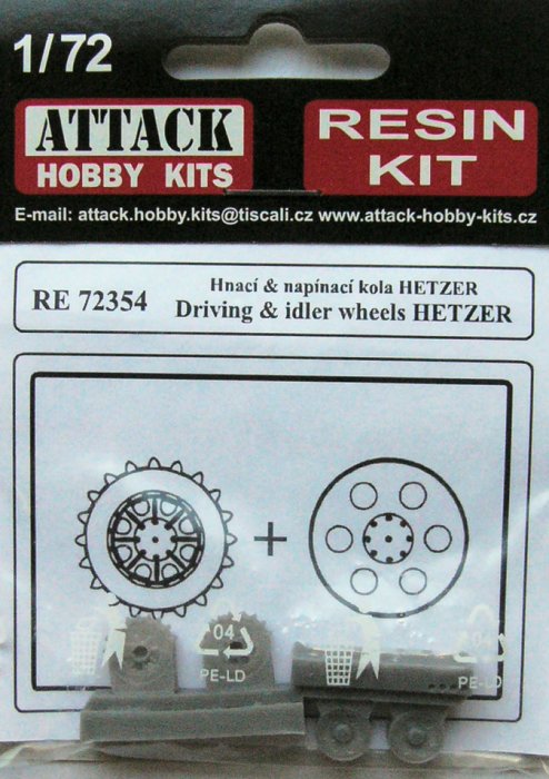 1/72 Driving & idler wheels HETZER No.: 4