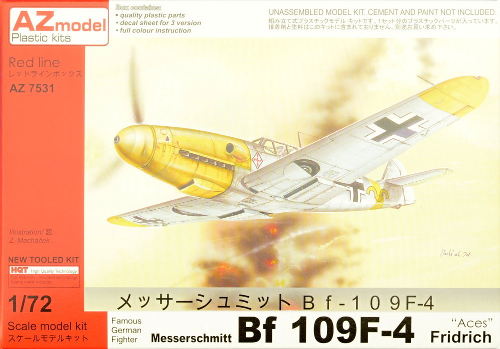 1/72 Messerschmitt Bf 109F-4 Aces (3x camo)