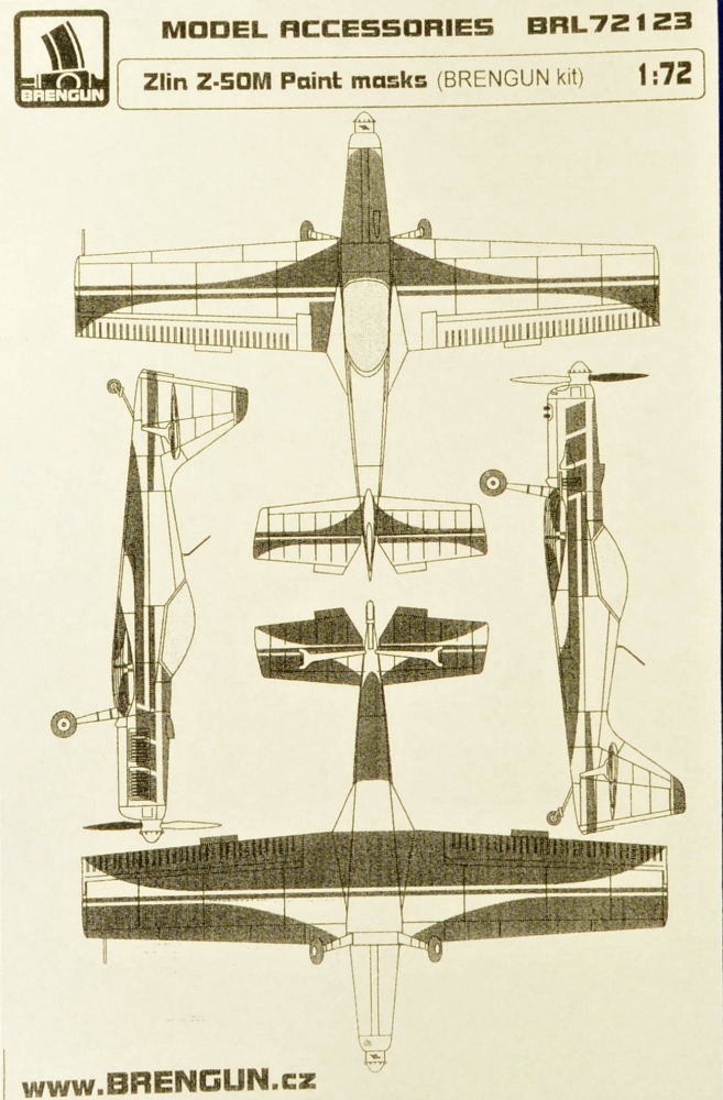 1/72 Z-50M Paint masks (BRENGUN)