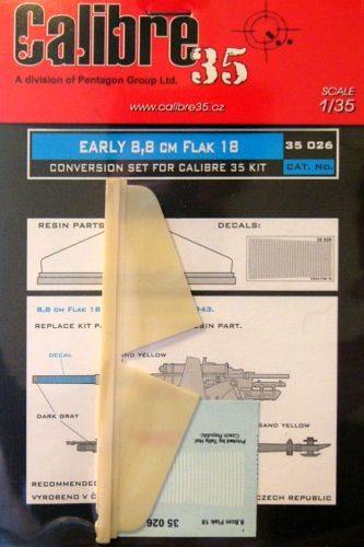 1/35 8,8cm Flak 18 Early (Conv.Set for Calibre35)