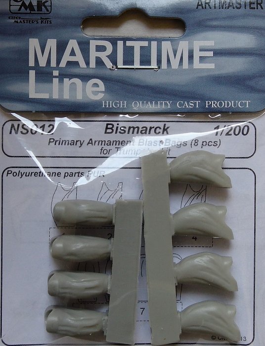 1/200 Bismarck - primary armam.blast bags (8 pcs.)