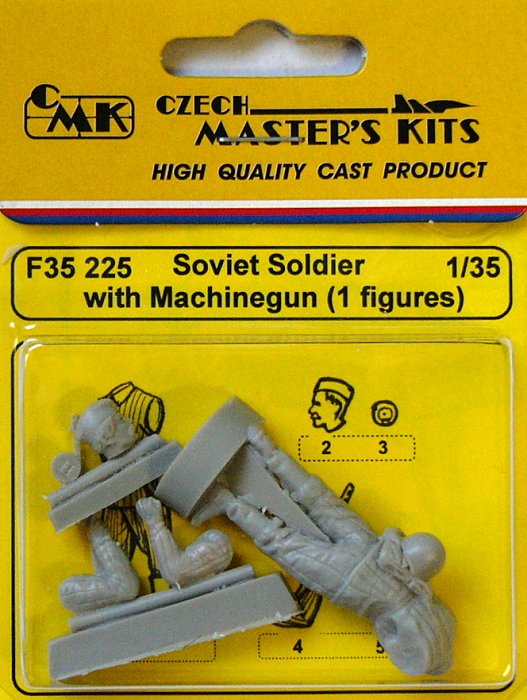 1/35 Soviet Soldier with Machinegun (1 figure)