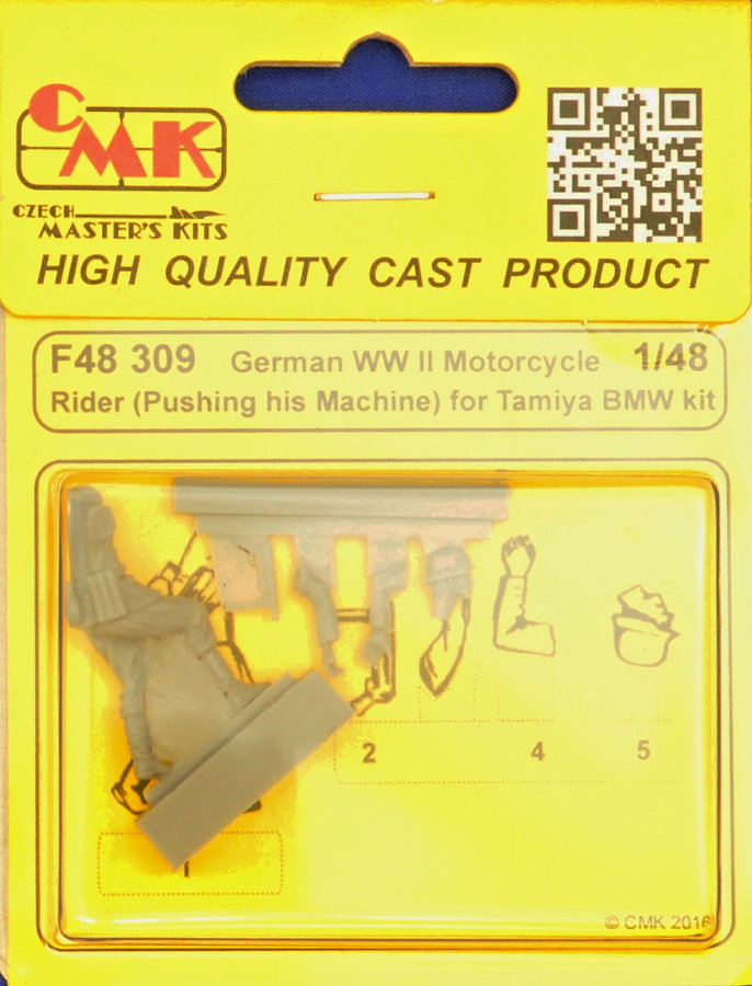 1/48 German Motorcycle Rider WWII (1 fig.)