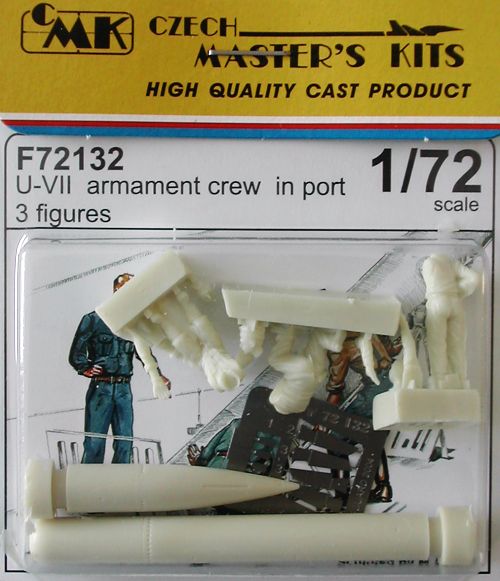 1/72 U-VII armament crew in port (3fig+torpedo G7)