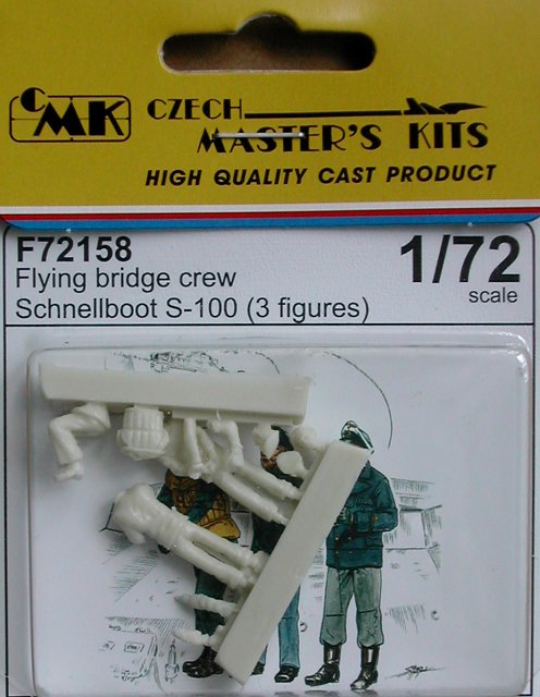 1/72 S-100 Flying bridge crew  (3pcs.)