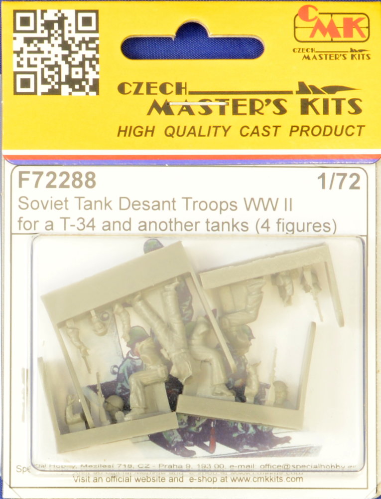 1/72 Soviet Tank Desant Troops WWII (4 fig.)