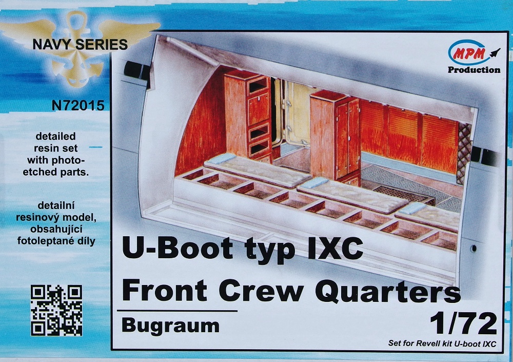 1/72 U-Boot typ IXC Front Crew Quarters (REV)