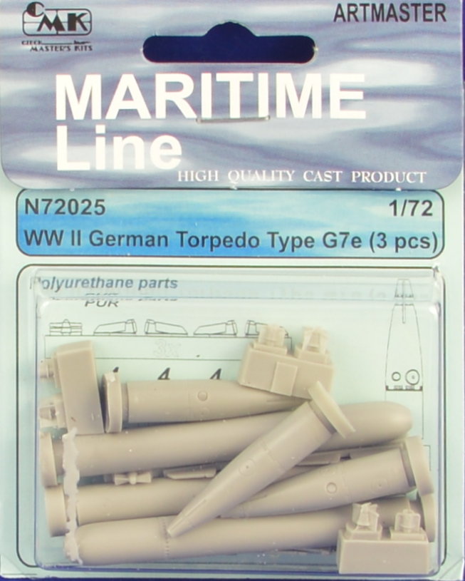 1/72 German WWII Torpedo Type G7e (3 pcs.)