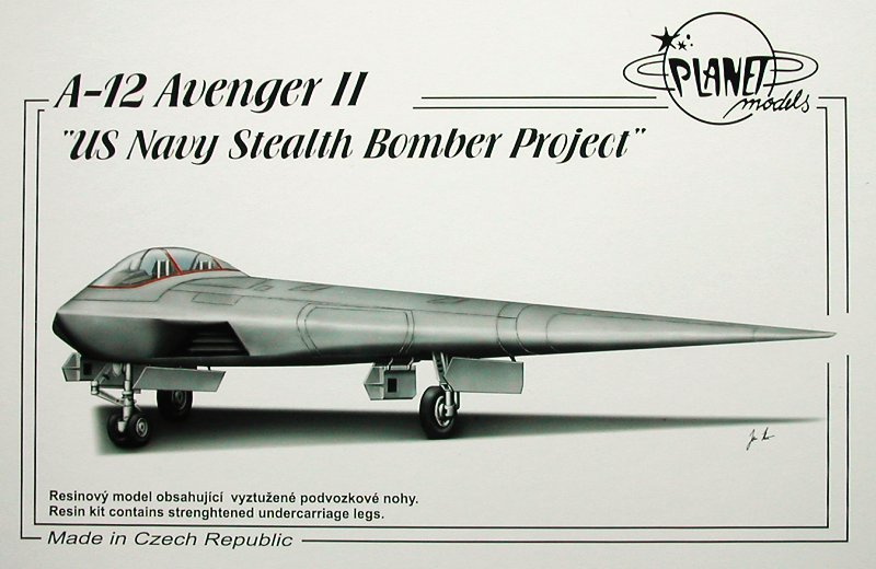 1/72 A-12 Avenger II  US Navy Stealth Bomber Proj.