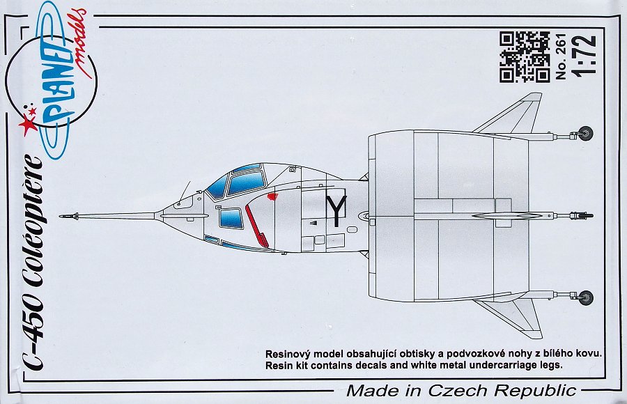 1/72 C-450 Coléoptere (incl.decals&metal legs)