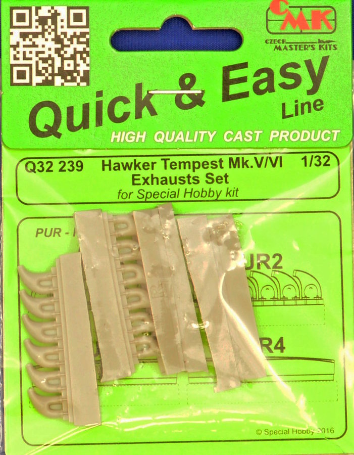 1/32 Hawker Tempest Mk.V/VI Exhausts set (SP.HOB.)