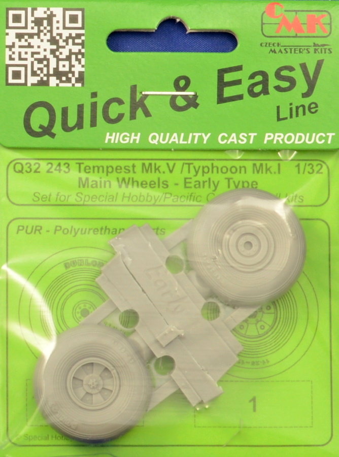 1/32 Tempest Mk.II/V/VI Main wheels early (SP.HOB)